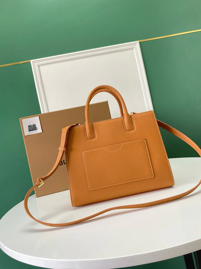 Thomas Burberry Tote Bag with 27cm Vertical Handle