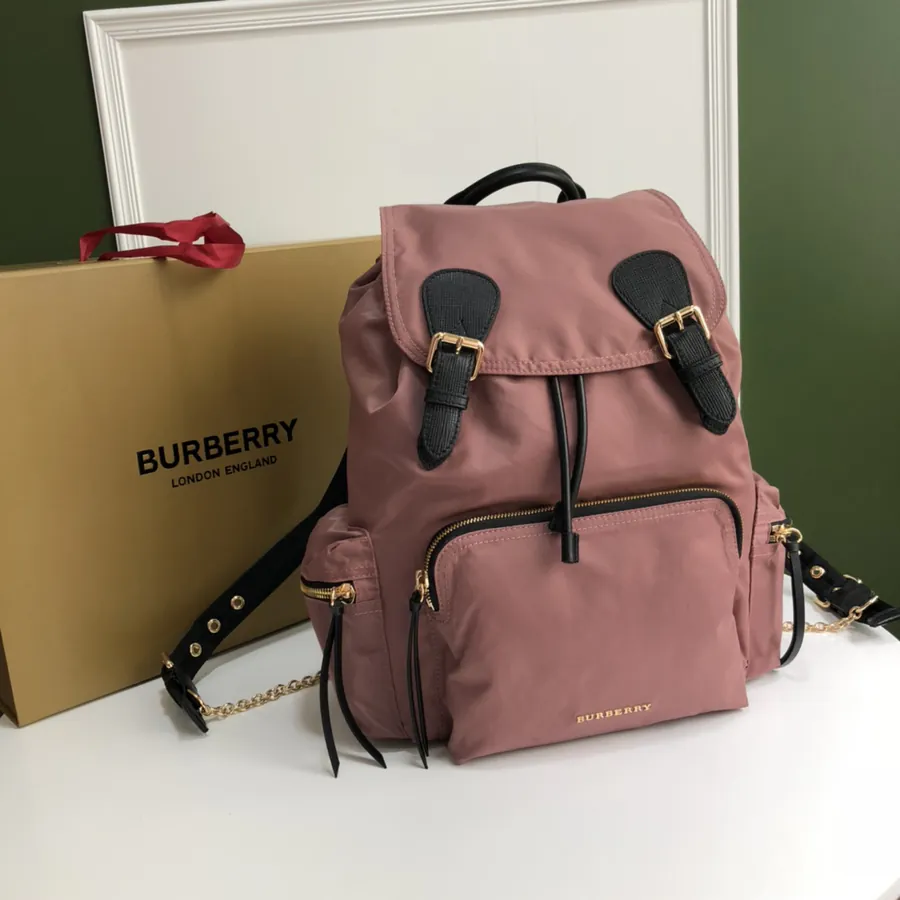 The Rucksack Chain Large Gold Clasp Backpack