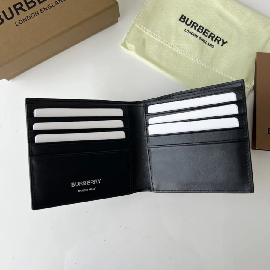 Checkerboard Embossed Leather Wallet from B•Home