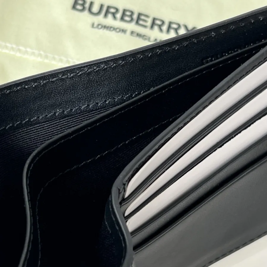 Checkerboard Embossed Leather Wallet from B•Home