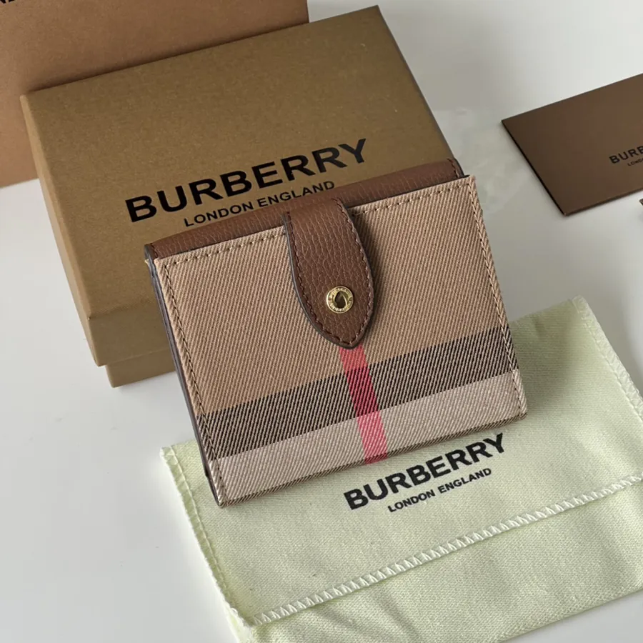 P220 House Checkered Leather Wallet