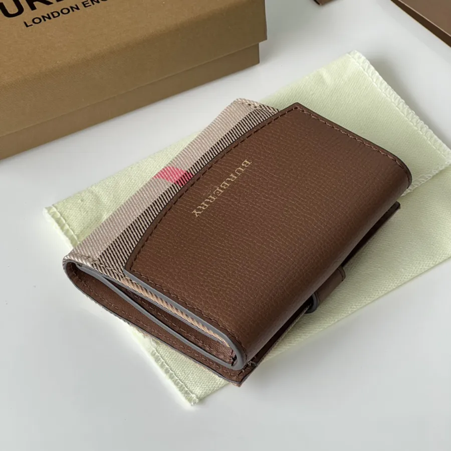 P220 House Checkered Leather Wallet