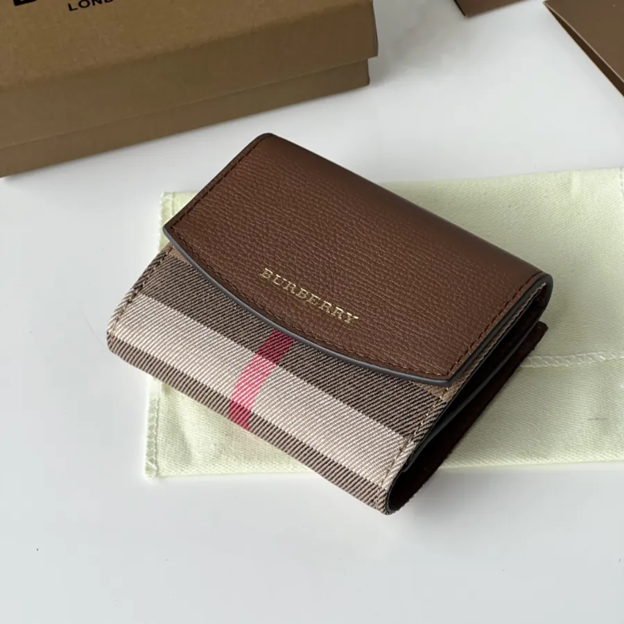P220 House Checkered Leather Wallet