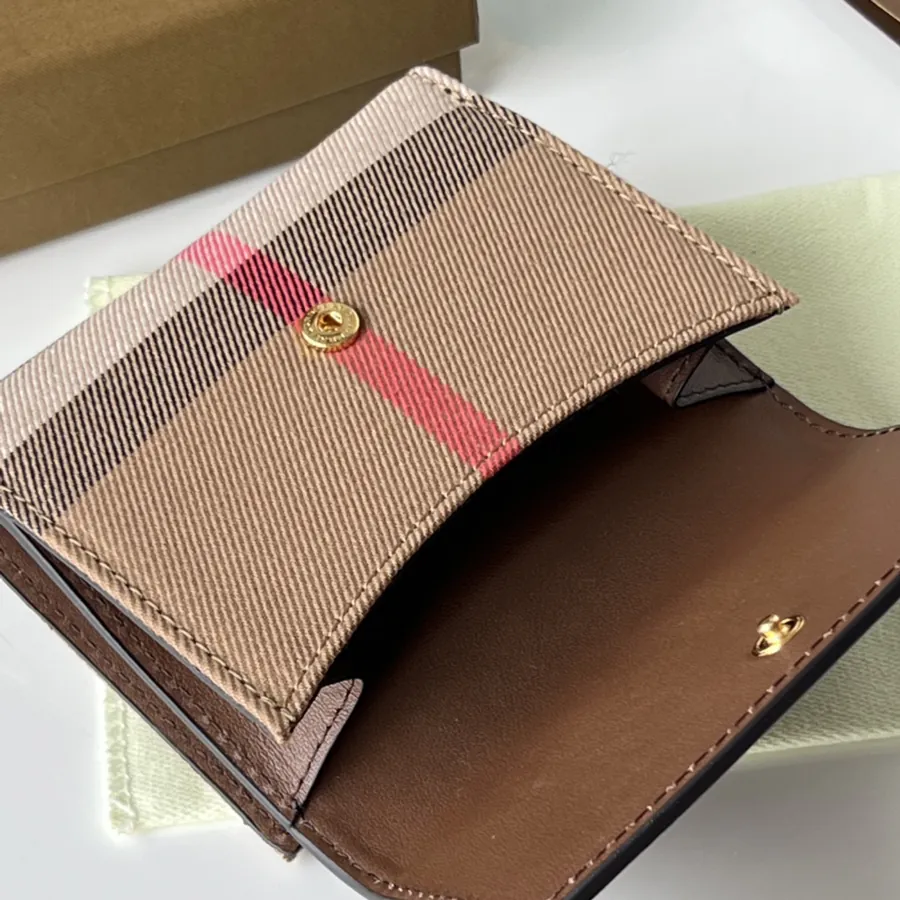 P220 House Checkered Leather Wallet