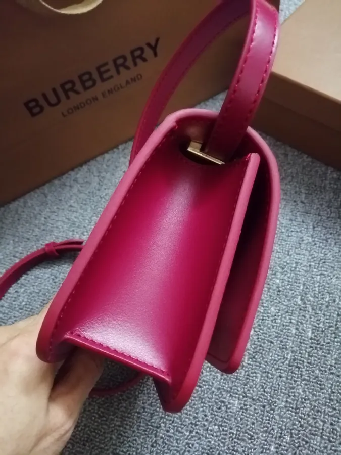 P480 Thomas Bur Mini Signature Dual Tone Canvas and Leather Crossbody Bag