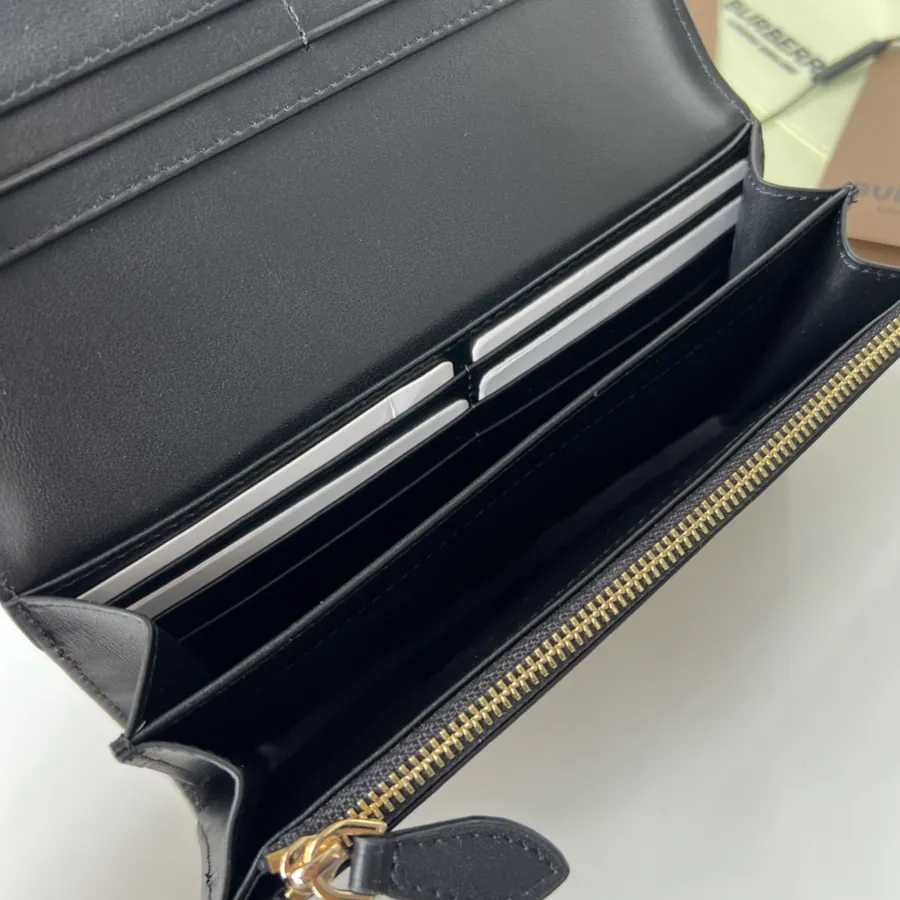 P240 House Patchwork Leather Long Wallet