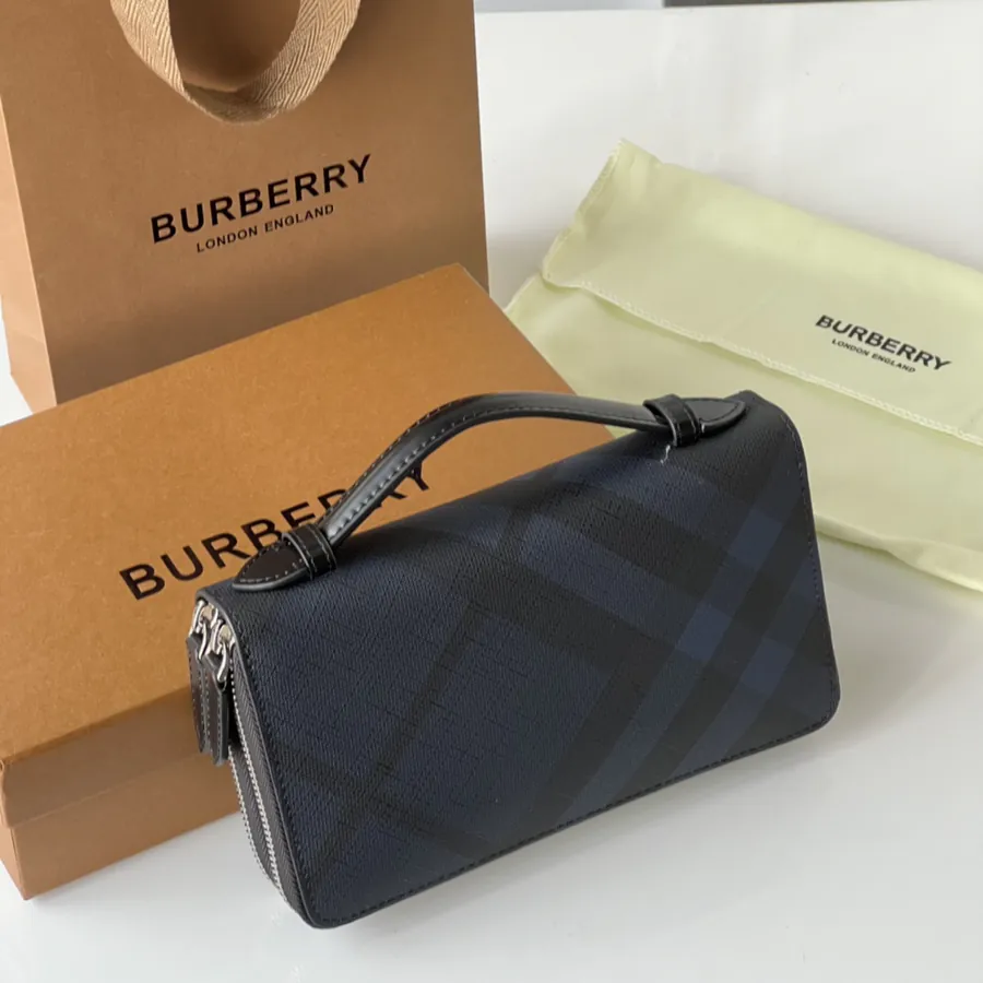 P320 London Check Double Zip Tote