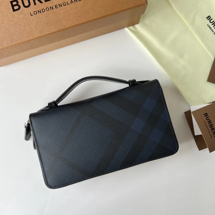 P320 London Check Double Zip Tote