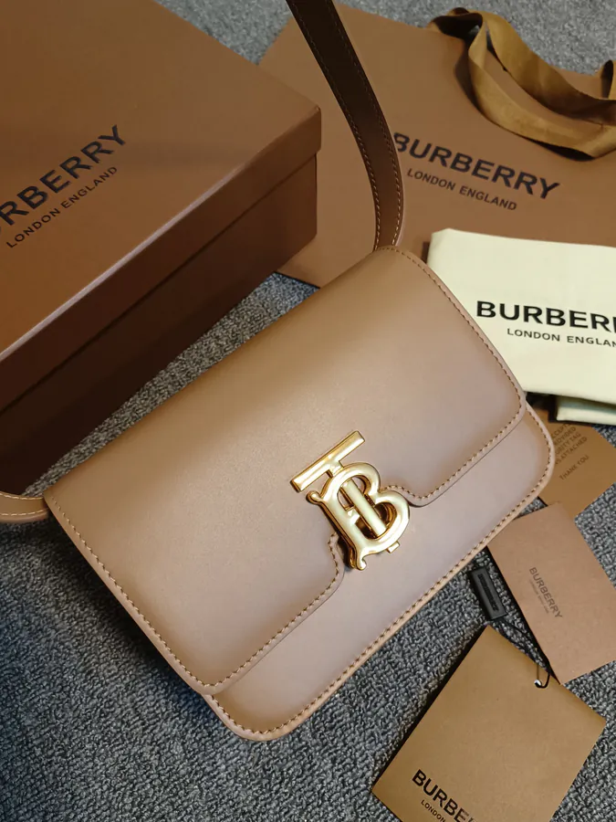 TB Small Number Exclusive Leather Clasp Tote