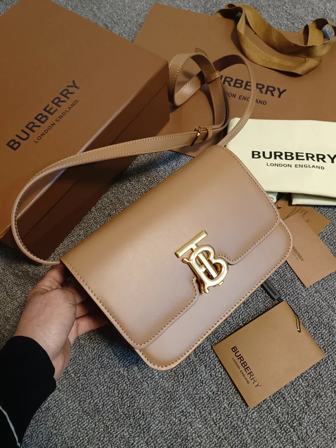 TB Small Number Exclusive Leather Clasp Tote