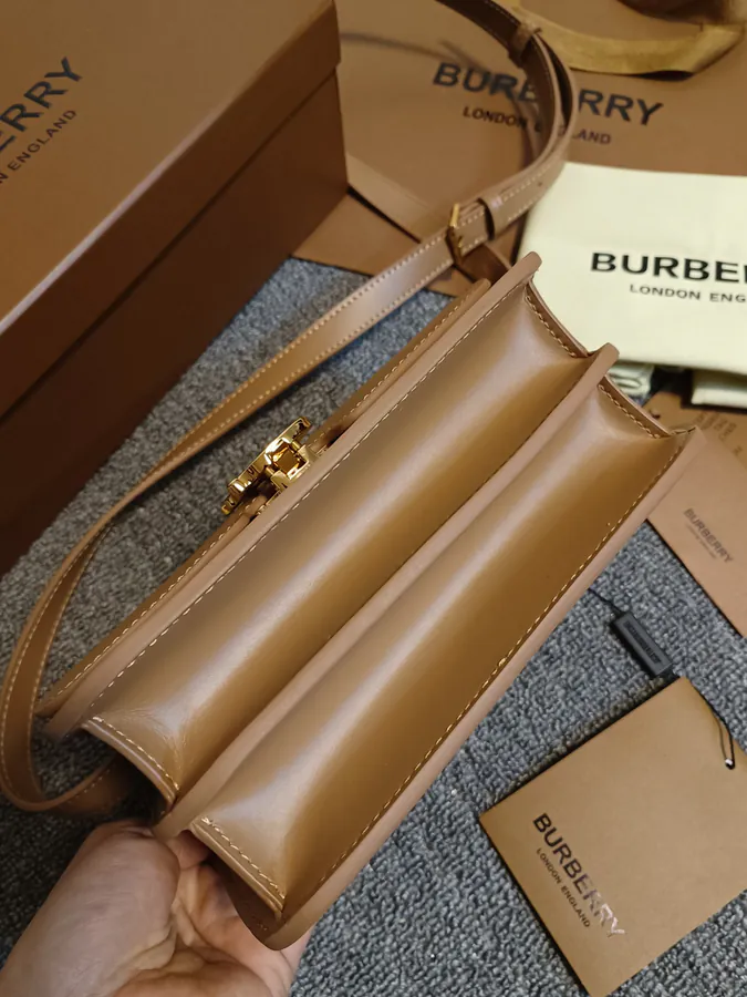 TB Small Number Exclusive Leather Clasp Tote