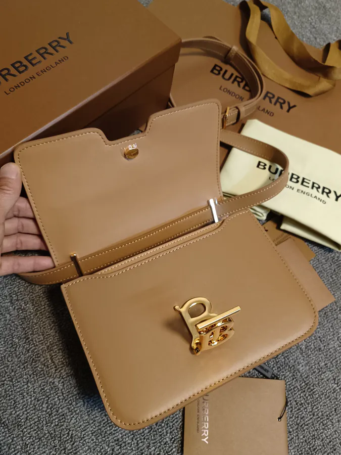 TB Small Number Exclusive Leather Clasp Tote