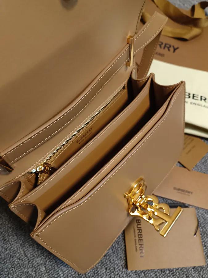 TB Small Number Exclusive Leather Clasp Tote