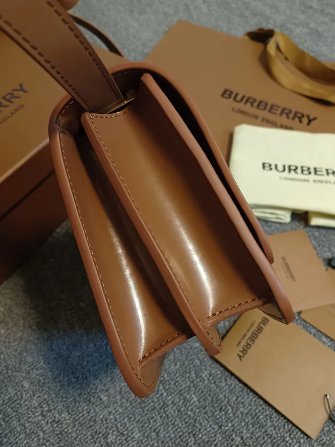B Brand Leather Buckle Tote Standout Design