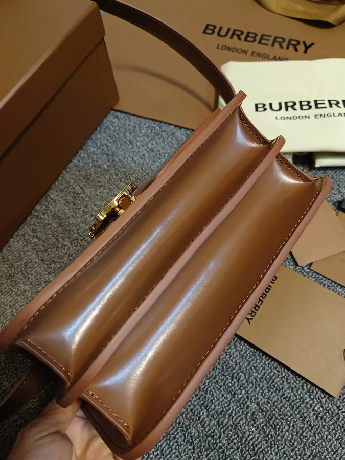 B Brand Leather Buckle Tote Standout Design