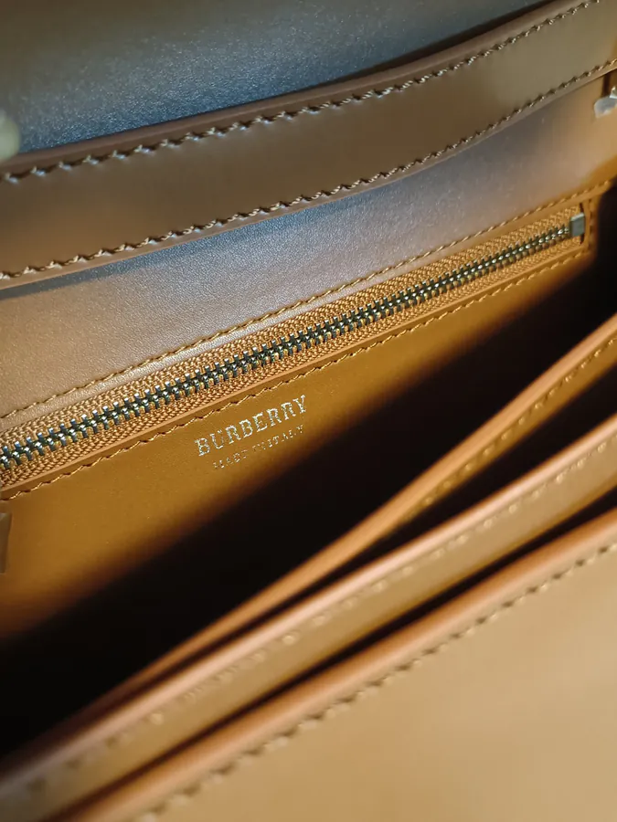 B Brand Leather Buckle Tote Standout Design