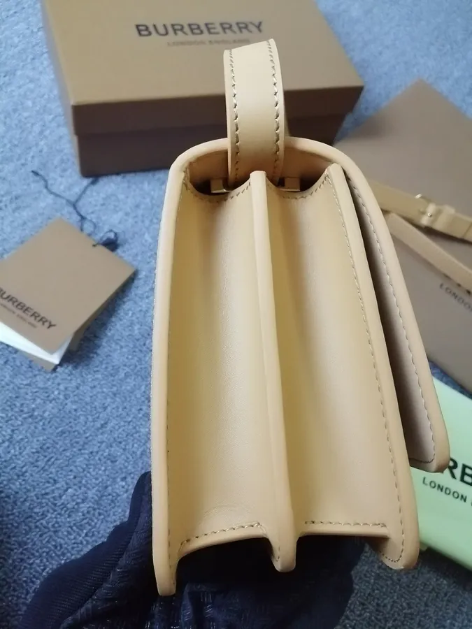 Thomas Bur Inspired Dual Tone Canvas Leather Zip Bucket Bag
