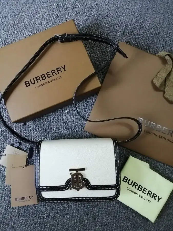 Thomas Bur Inspired Tote with Dual Color Canvas and Leather Buckle