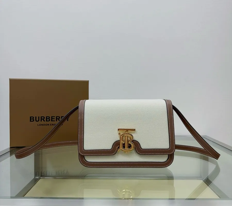 Thomas Bur Exclusive Identifier Dual Tone Canvas and Leather Zip Tote