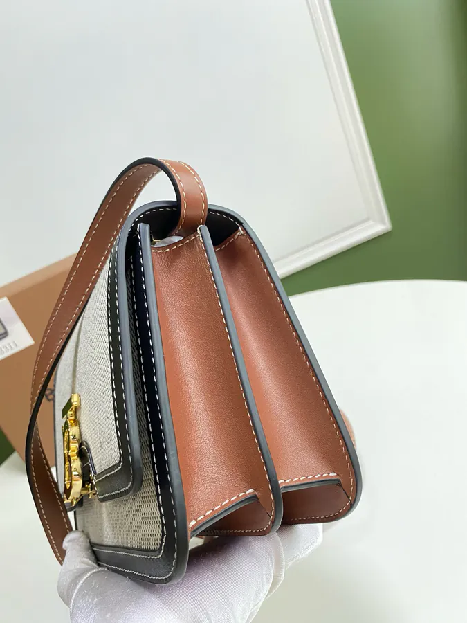 Thomas Bur Exclusive Identifier Dual Tone Canvas and Leather Zip Tote