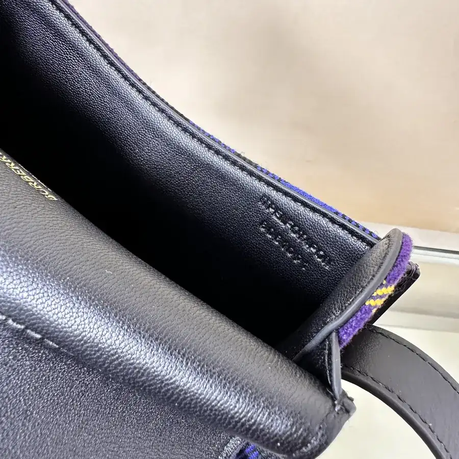 B House New Stand Tall Bag in Grained Calfskin