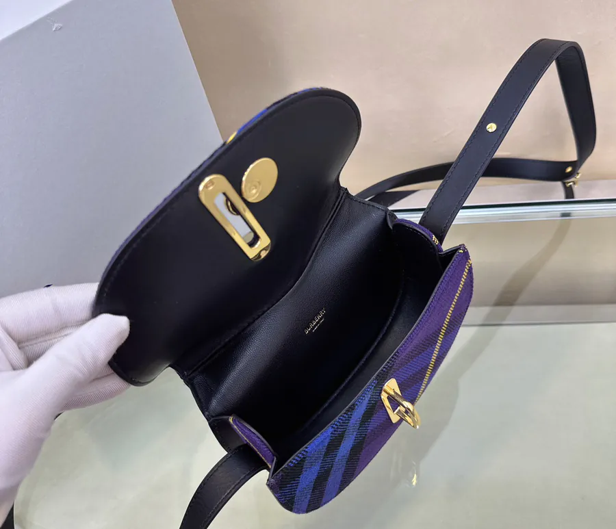B House New Stand Tall Bag in Grained Calfskin