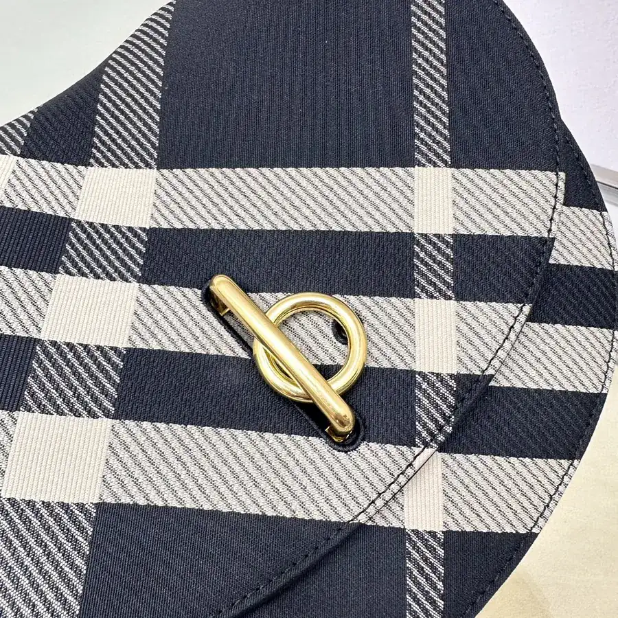 Burberry Latest Wool Stand Bag with B Shape Closure