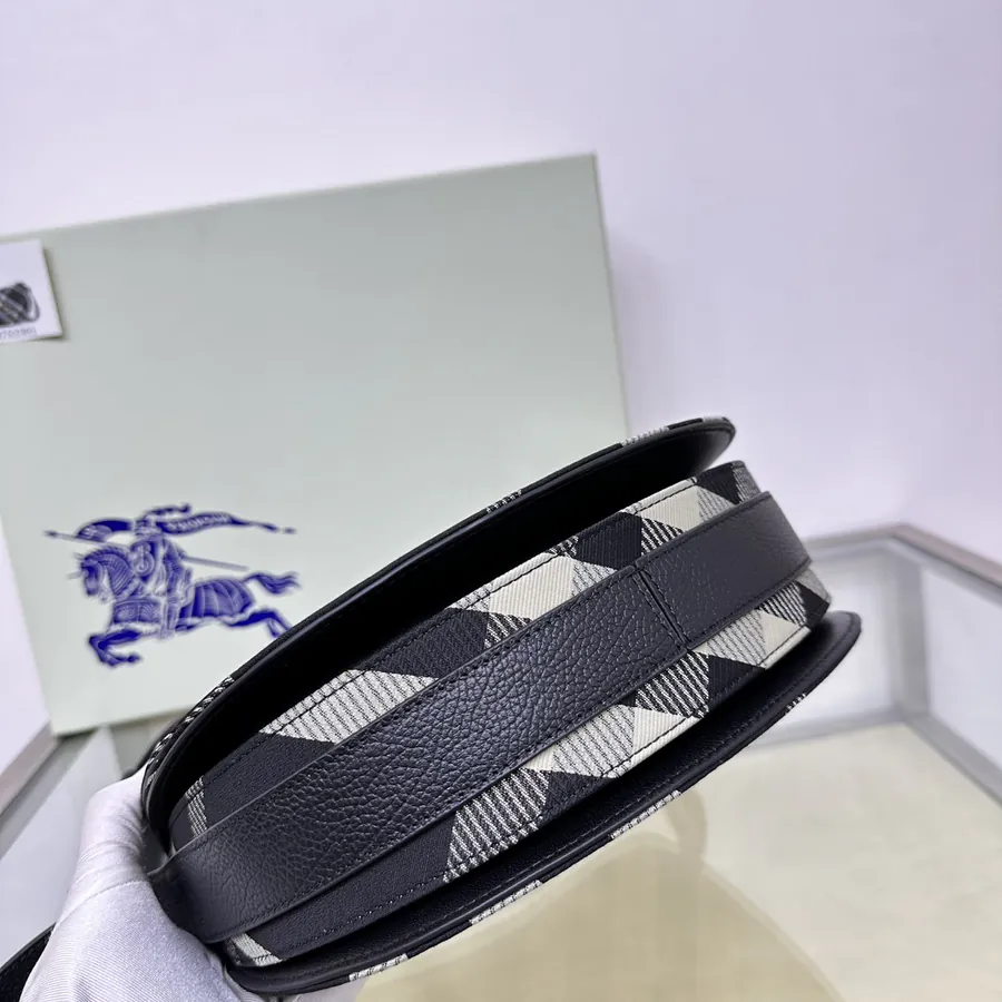 Burberry Latest Wool Stand Bag with B Shape Closure