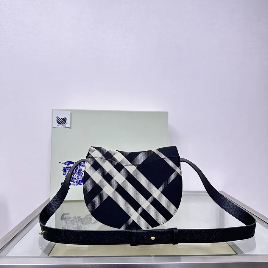 Burberry Latest Wool Stand Bag with B Shape Closure