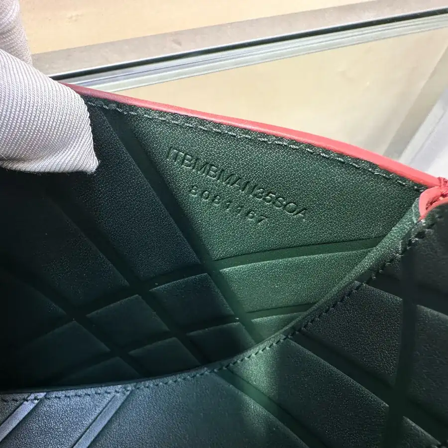B Family's Latest Stand Up Bag in Grained Calfskin