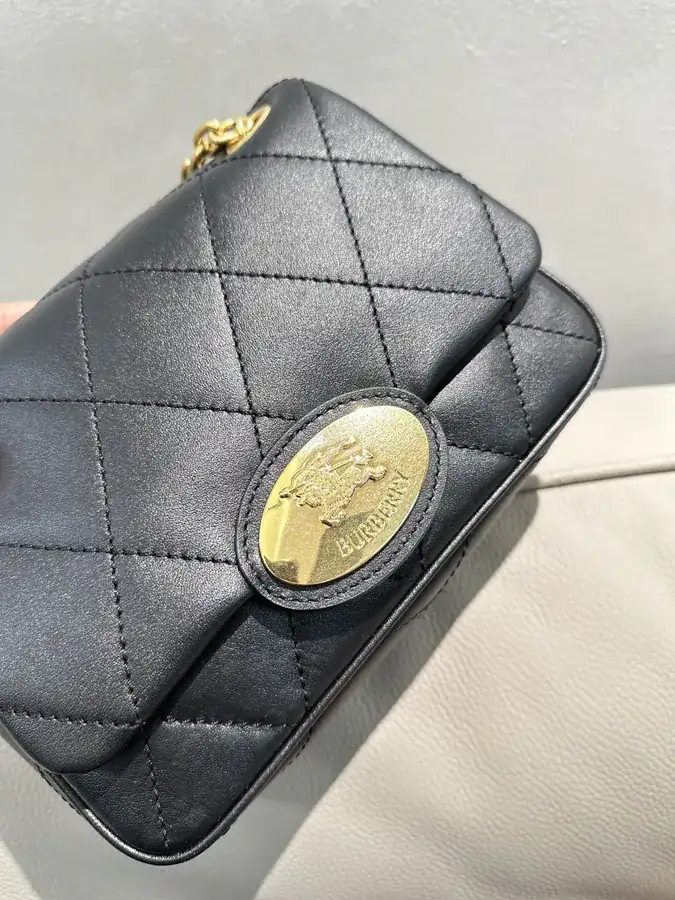 B's Latest Bag Embroidered Calfskin with Metal Knight Embossing