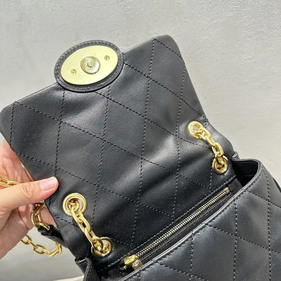 B's Latest Bag Embroidered Calfskin with Metal Knight Embossing