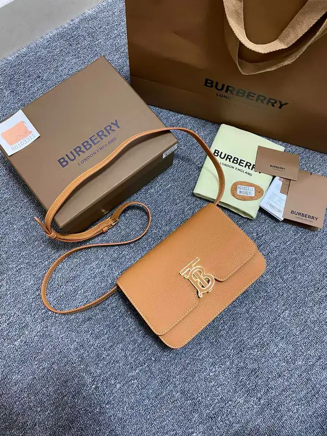 Thomas Burberry TB Exclusive Logo Buckle Tote