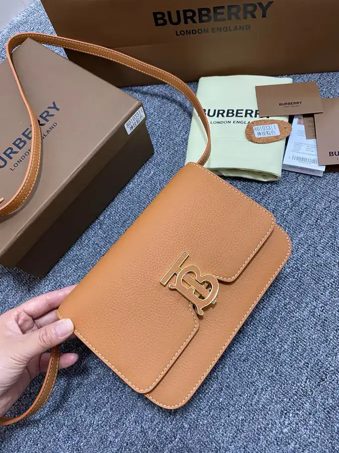Thomas Burberry TB Exclusive Logo Buckle Tote