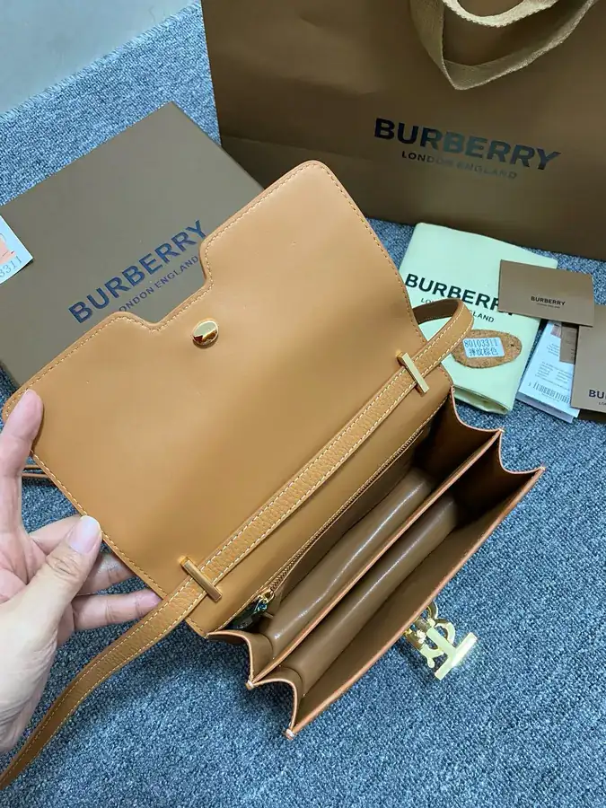 Thomas Burberry TB Exclusive Logo Buckle Tote