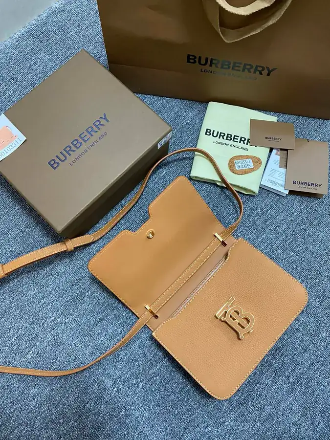 Thomas Burberry TB Exclusive Logo Buckle Tote