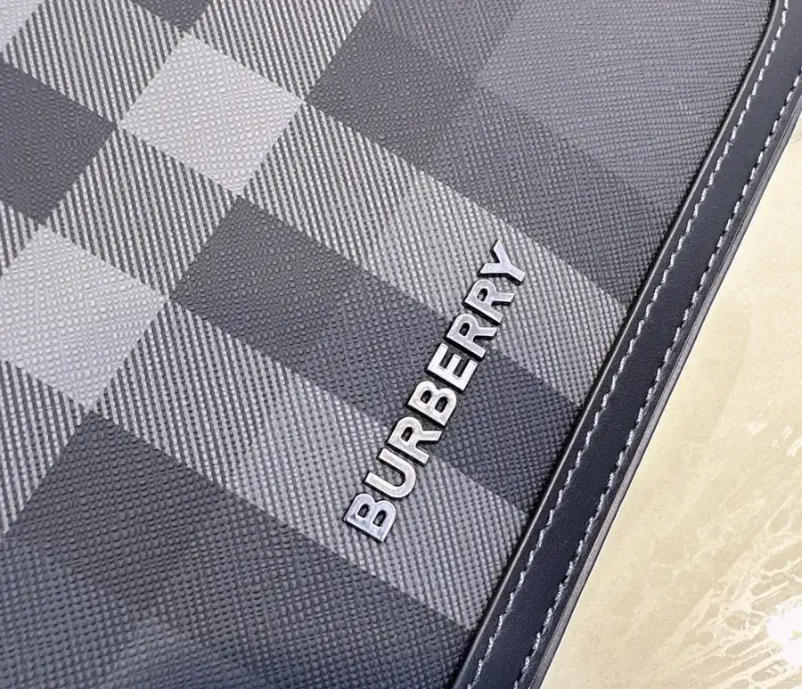 P630 New Postman Bag Elegant Stand Design, Brand Checkered Pattern