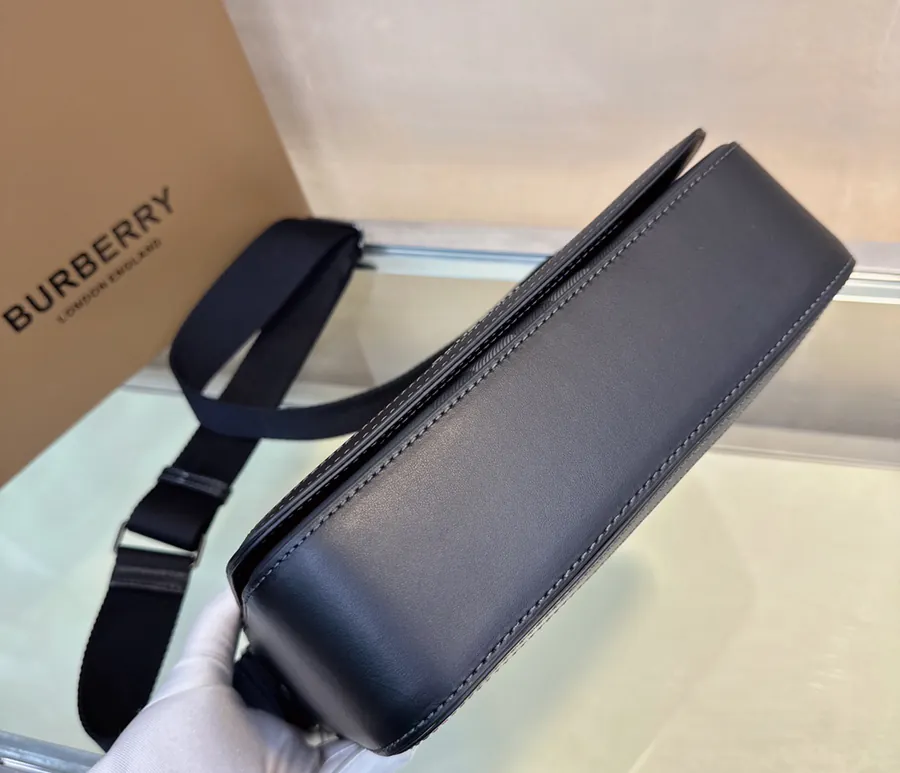 P630 New Postman Bag Elegant Stand Design, Brand Checkered Pattern