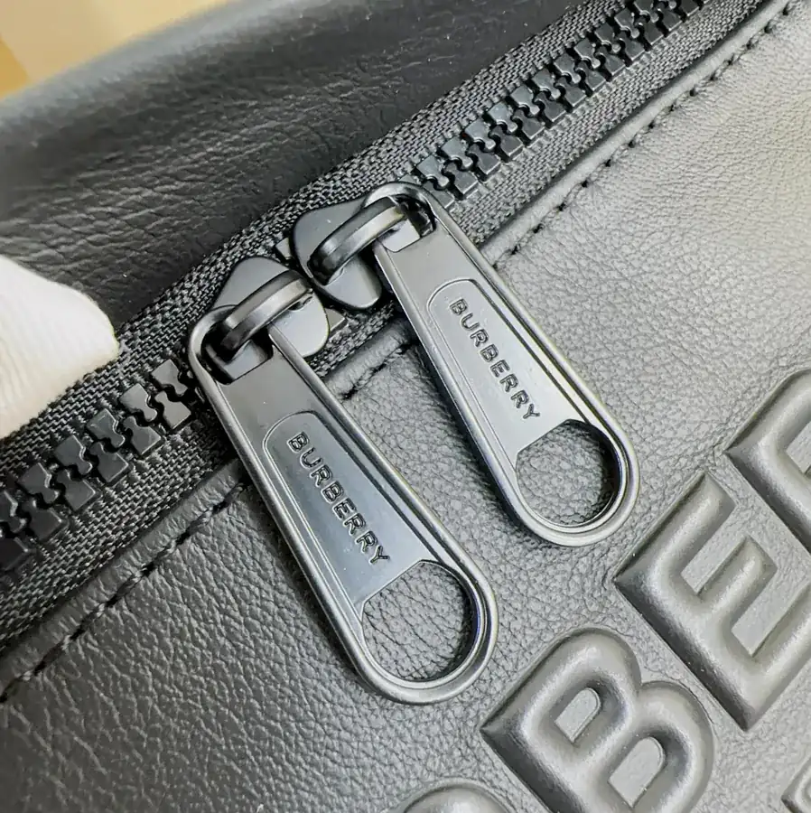 B Brand New Waist Bag with Vintage Style and Brand Logo Embossing