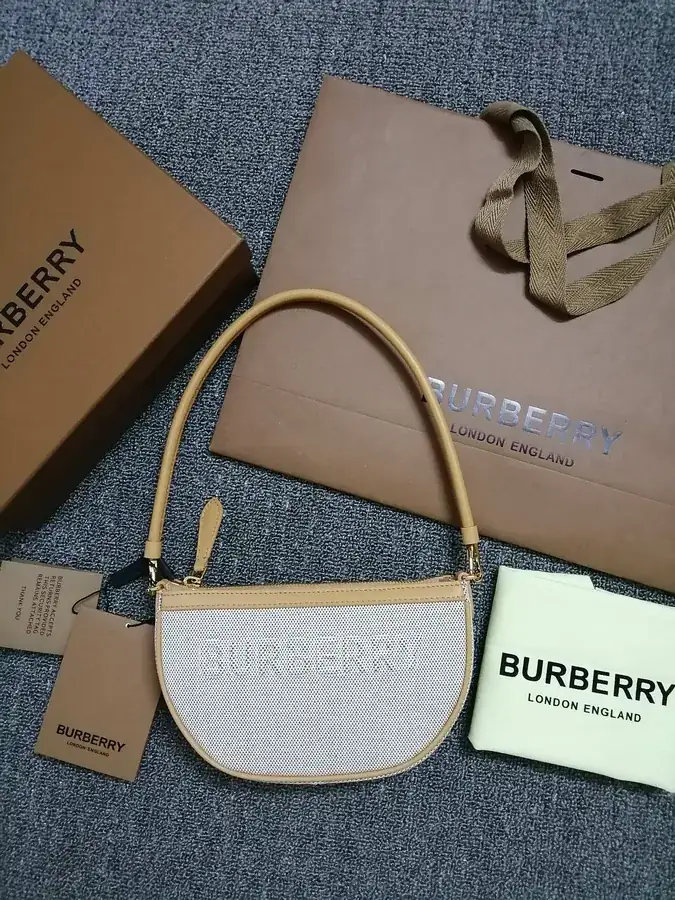 B's Sleek Compact Organizer Bag with Canvas and Leather