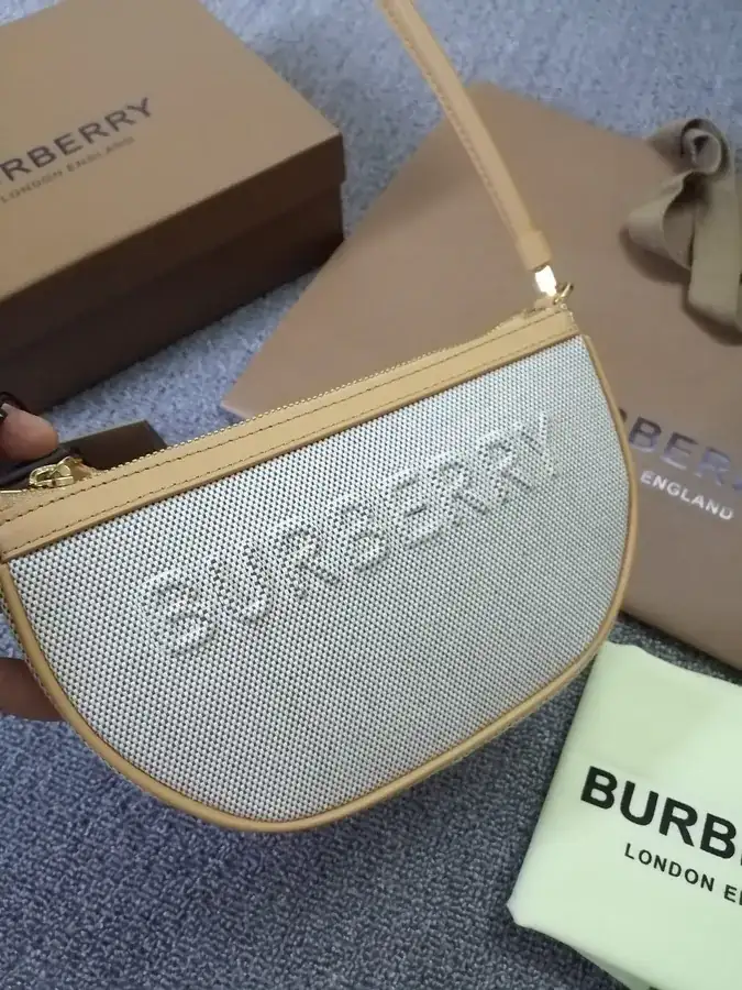 B's Sleek Compact Organizer Bag with Canvas and Leather