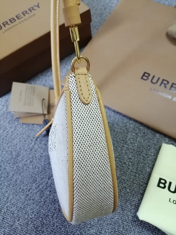 B's Sleek Compact Organizer Bag with Canvas and Leather