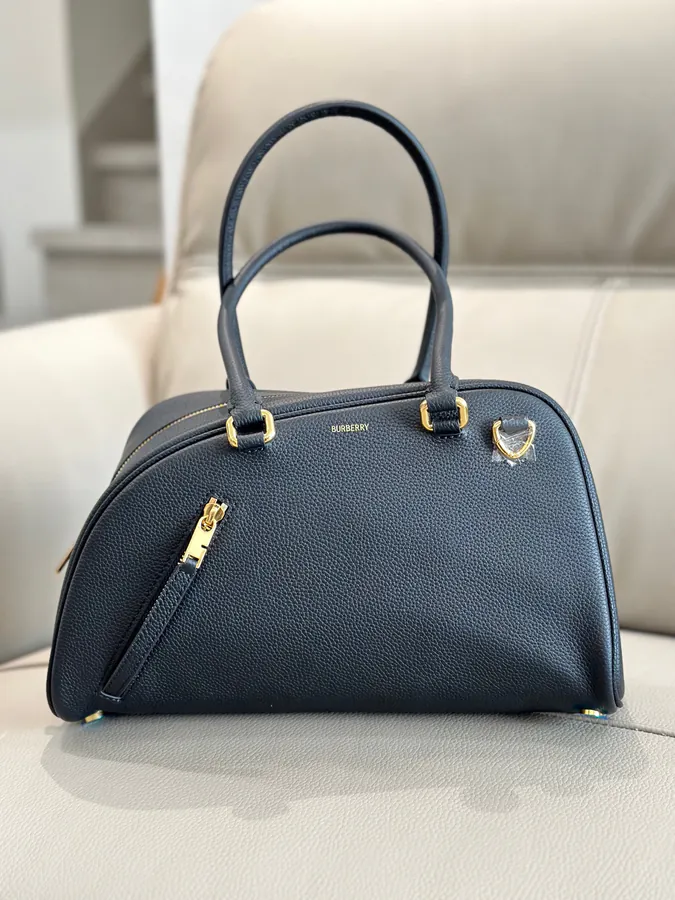 Top B Maison Bowling Bag in Grained Calfskin