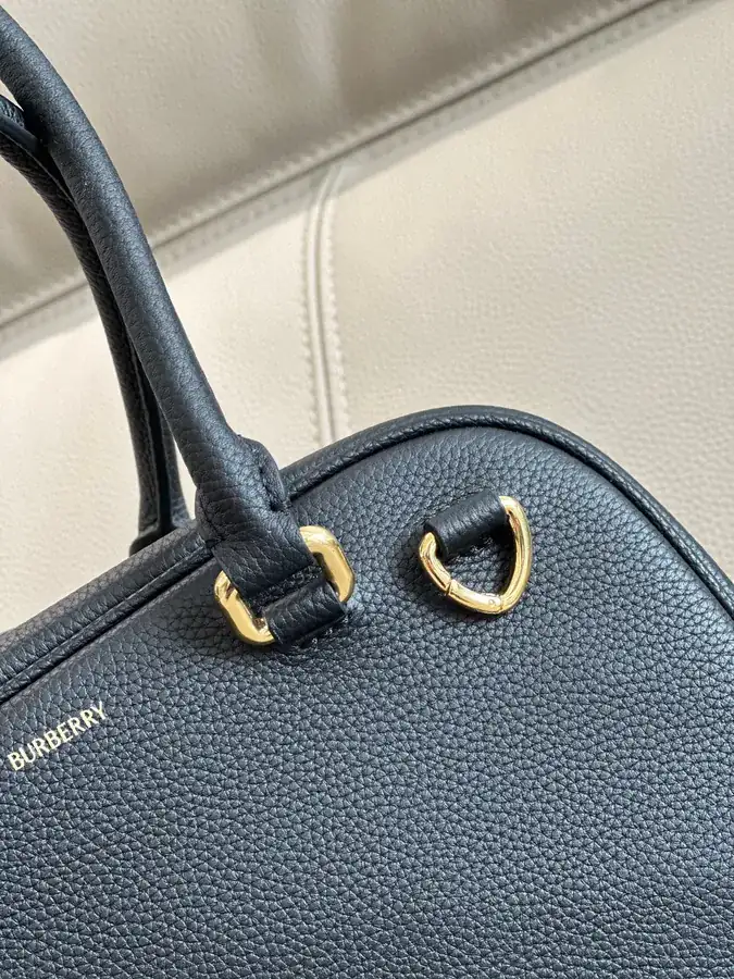 Top B Maison Bowling Bag in Grained Calfskin