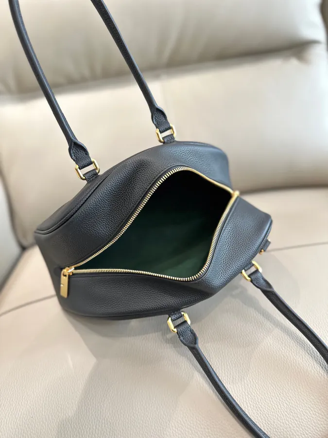 Top B Maison Bowling Bag in Grained Calfskin