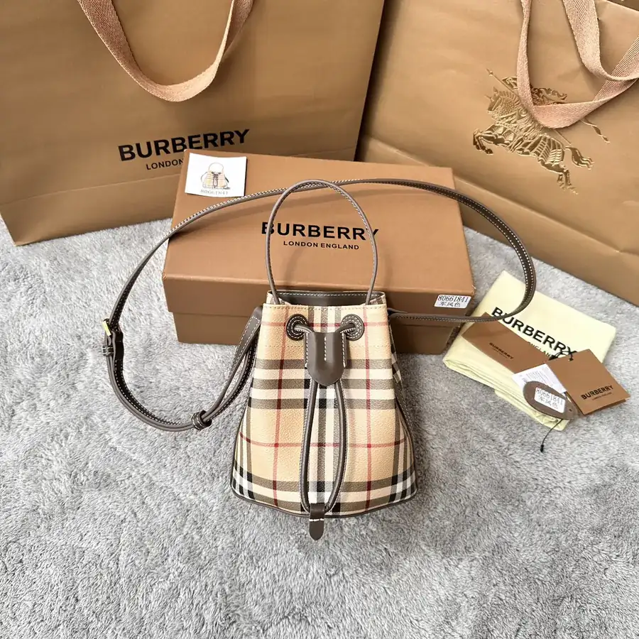 B's New Season Grained Calfskin Bucket Bag