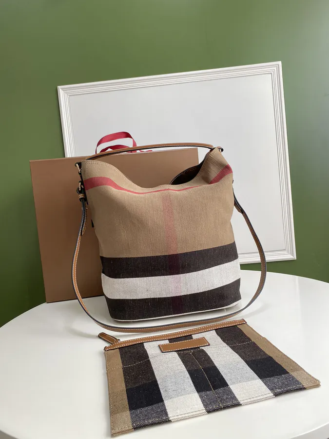 B Style Collage Hobo Bag with Grained Calfskin Strap