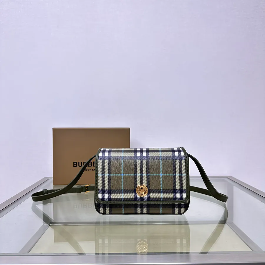P500B Latest Mini Bag, Smooth Calfskin with Bur Exclusive Pattern