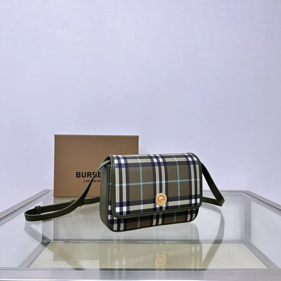 P500B Latest Mini Bag, Smooth Calfskin with Bur Exclusive Pattern