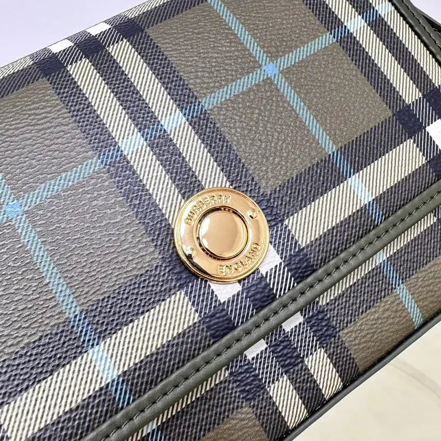 P500B Latest Mini Bag, Smooth Calfskin with Bur Exclusive Pattern
